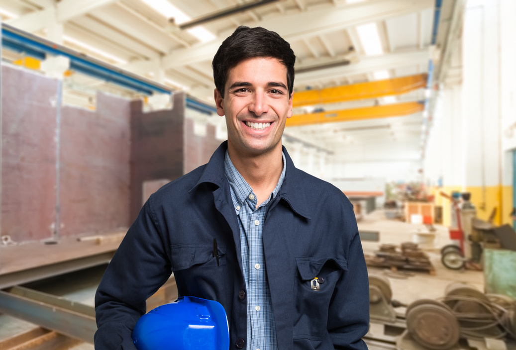 Smiling Worker Portrait
